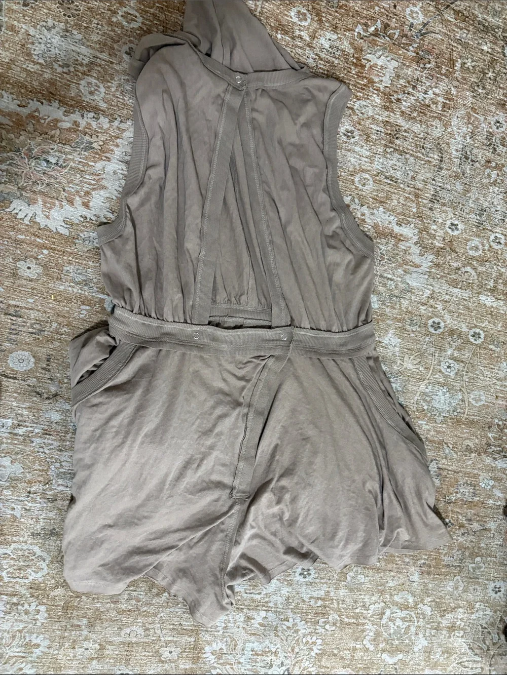 Free People Backless Sleeveless Romper in Taupe - Picture 4 of 4